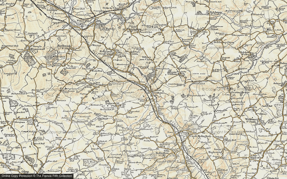 Old Map of Man's Cross, 1898-1901 in 1898-1901