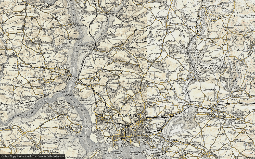 Old Map of Manadon, 1899-1900 in 1899-1900