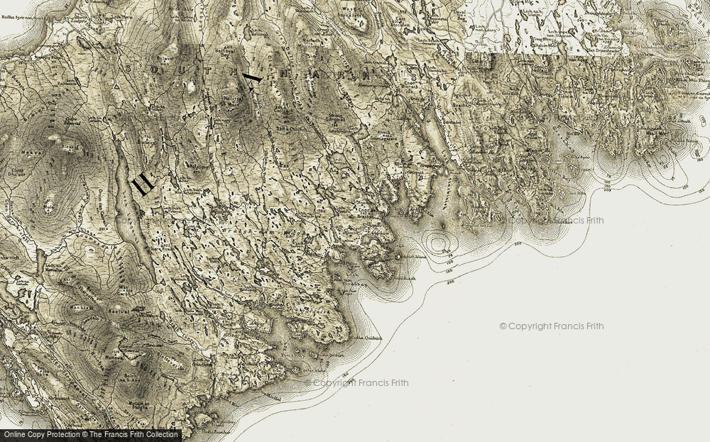 Old Map of Manais, 1908-1911 in 1908-1911