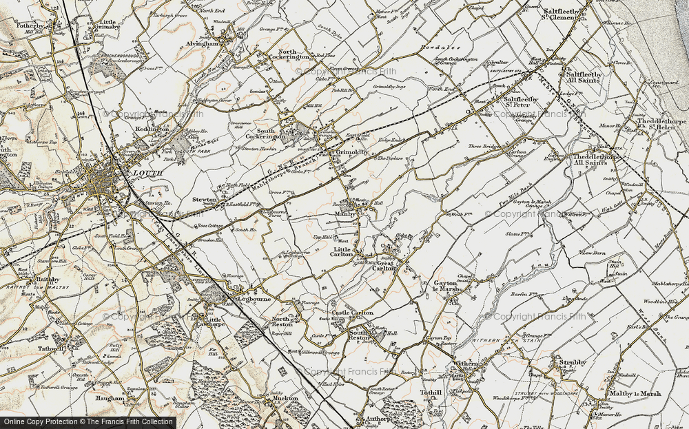 Old Map of Manby, 1903 in 1903
