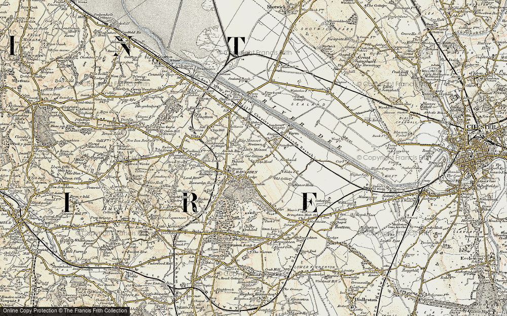 Old Map of Mancot Royal, 1902-1903 in 1902-1903