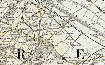 Old map of Mancot Royal in 1902-1903