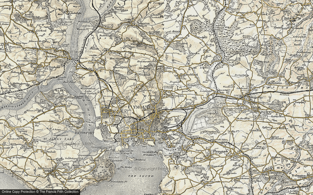 Old Map of Mannamead, 1899-1900 in 1899-1900