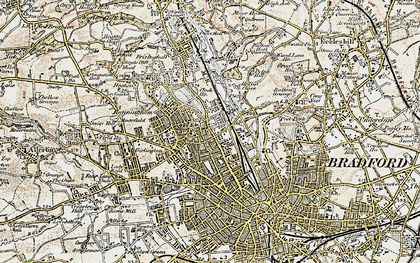 Old map of Manningham in 1903-1904