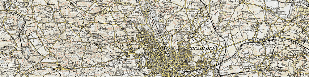 Old map of Manningham in 1903-1904