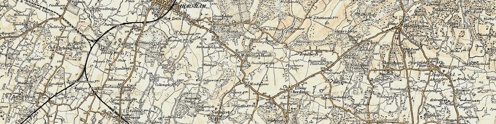 Old map of Plummers Plain in 1898