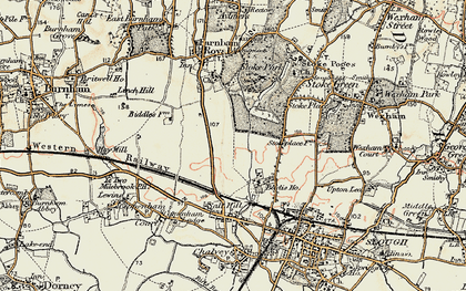 Old map of Manor Park in 1897-1909