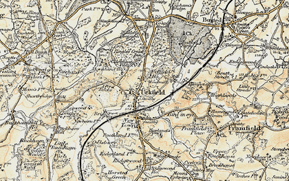 Old map of Manor Park in 1898