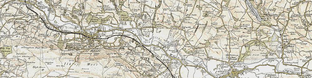Old map of Manor Park in 1903-1904