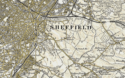 Old map of Manor Park in 1903