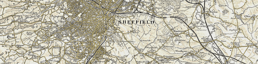 Old map of Manor Park in 1903