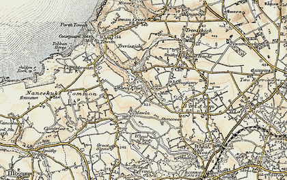 Old map of Manor Parsley in 1900