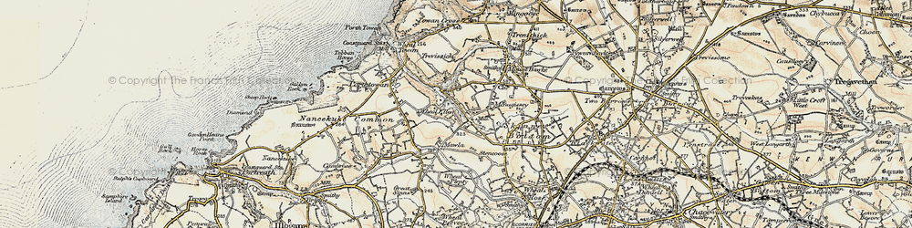 Old map of Manor Parsley in 1900