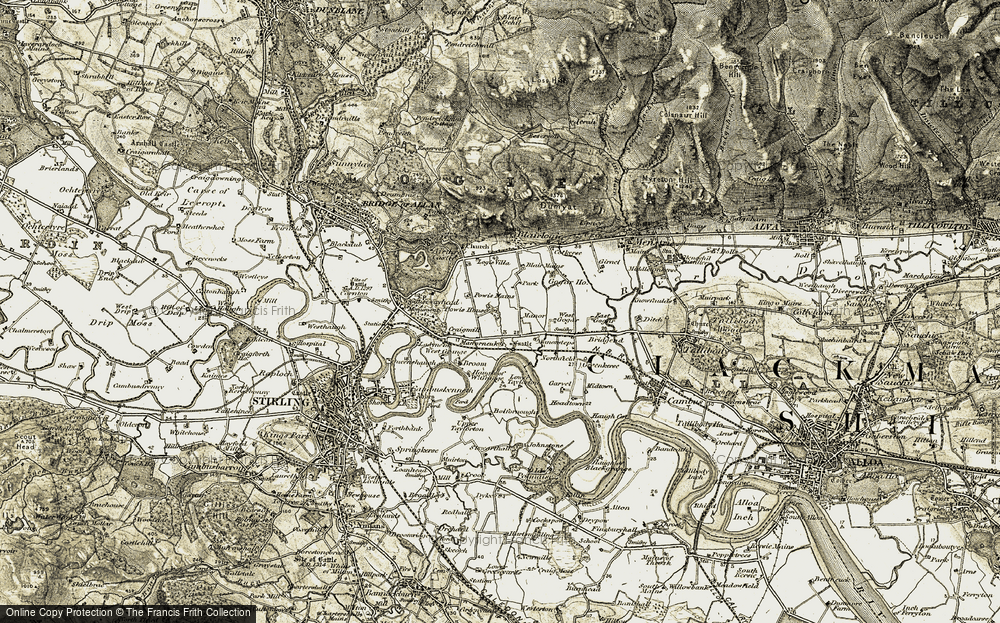 Old Map of Manor Powis, 1904-1907 in 1904-1907