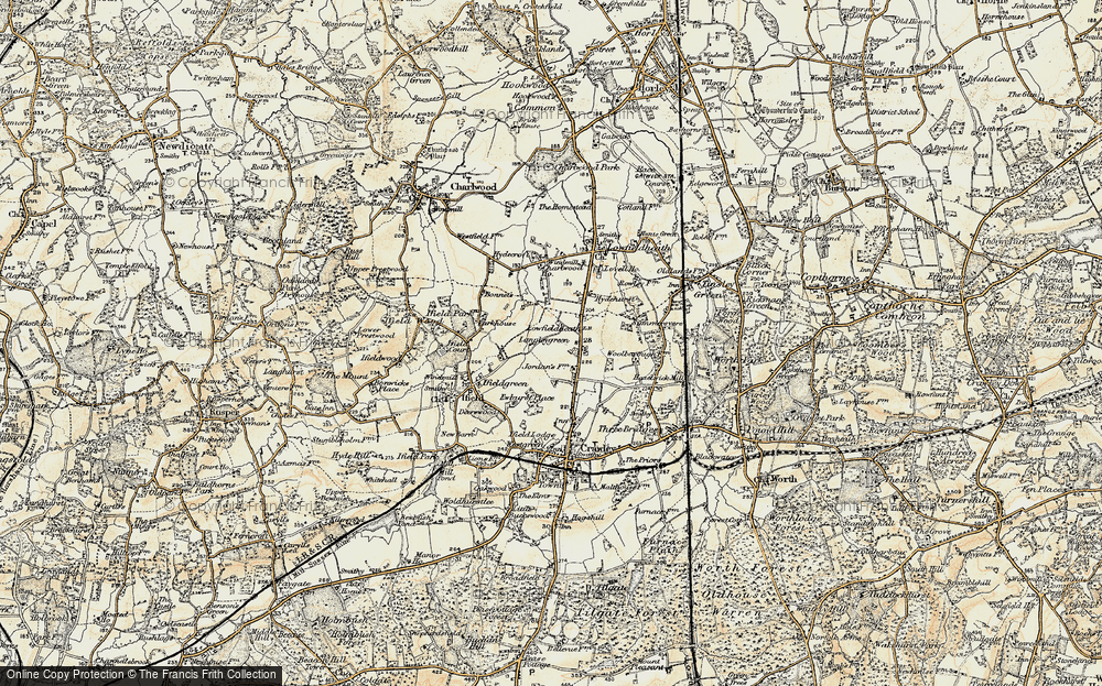 Old Map of Manor Royal, 1898-1909 in 1898-1909