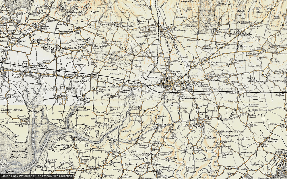Old Map of Historic Map covering West Broyle Ho in 1897-1899