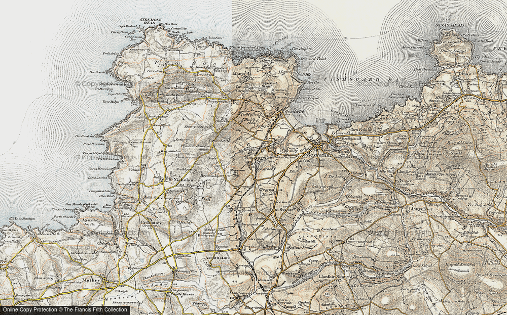 Old Map of Manorowen, 1901-1912 in 1901-1912