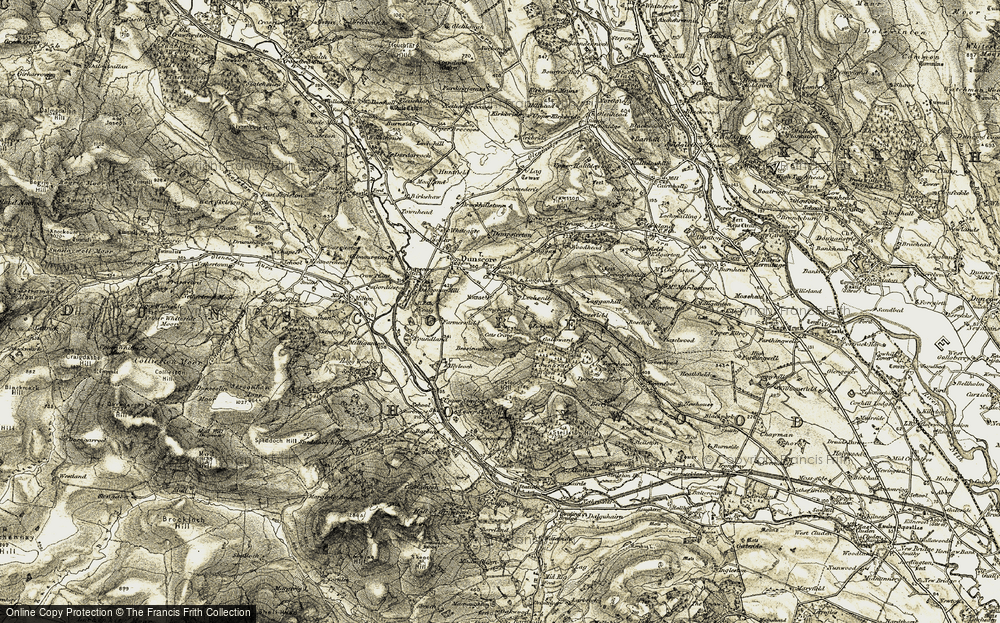 Old Map of Historic Map covering Speddoch in 1904-1905