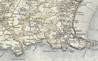 Old map of Manselfield in 1900-1901