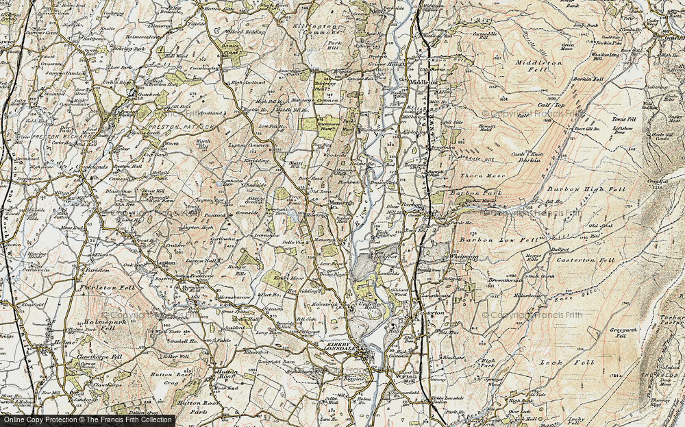 Old Map of Mansergh, 1903-1904 in 1903-1904