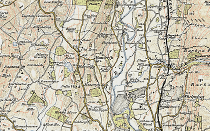 Old map of Mansergh in 1903-1904