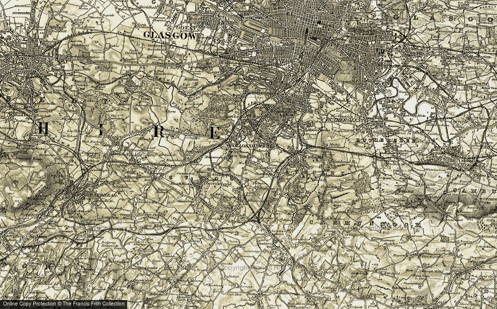 Old Map of Mansewood, 1904-1905 in 1904-1905