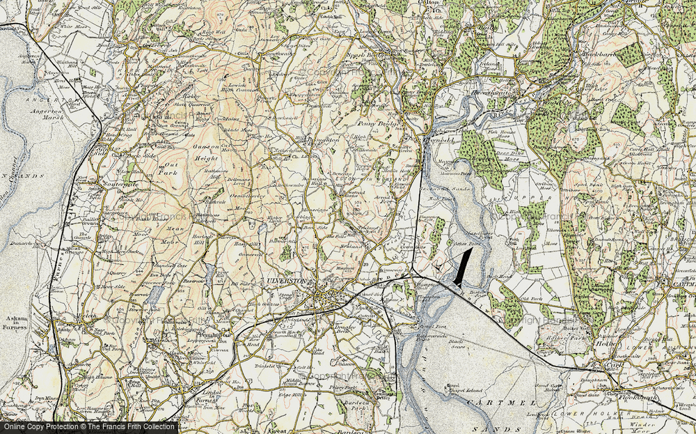 Old Map of Mansriggs, 1903-1904 in 1903-1904