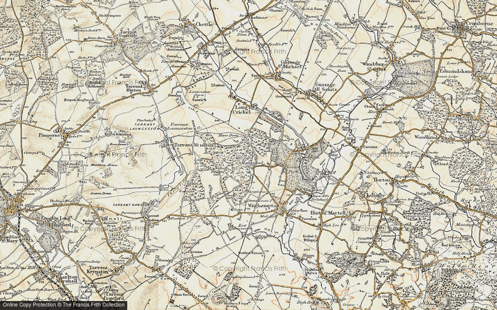 Old Map of Manswood, 1897-1909 in 1897-1909