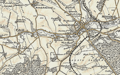 Old map of Barton Copse in 1897-1899