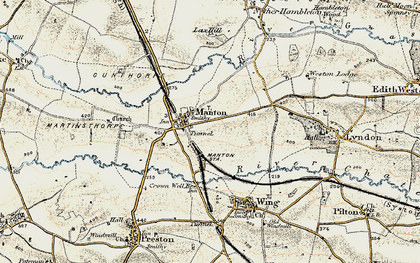 Old map of Manton in 1901-1903
