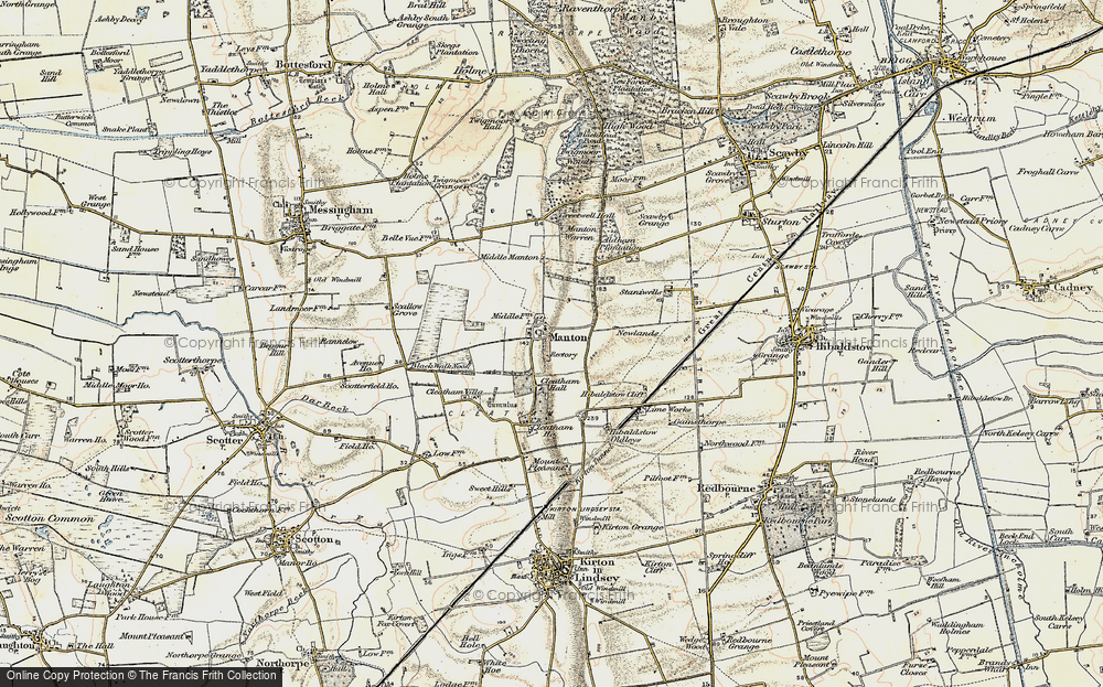Old Map of Historic Map covering Black Wall Nook in 1903-1908