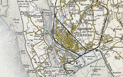 Barrow In Furness Photos Maps Books Memories   Map Of Barrow In Furness Rnc634177 Index Map 