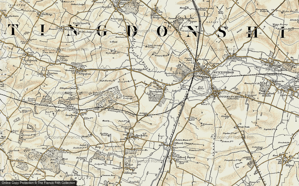 Old Maps of Brampton - Francis Frith