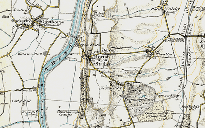 Map Of Burton Upon Stather Rnc657193 Index Map 