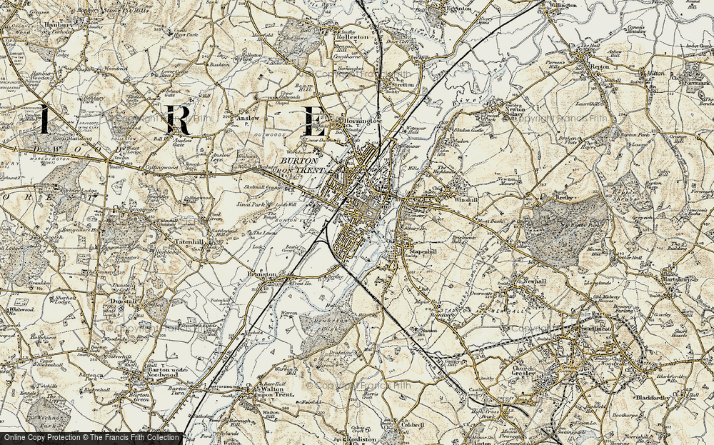 Map Of Burton Upon Trent Rnc657194 