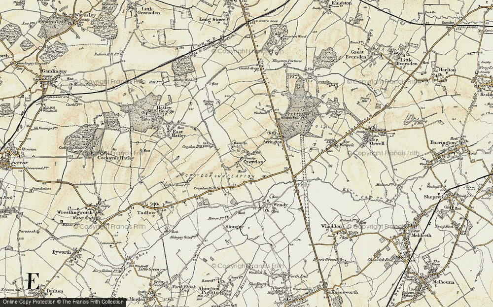 Old Maps Of Croydon Francis Frith   Map Of Croydon Rnc685118 Large 