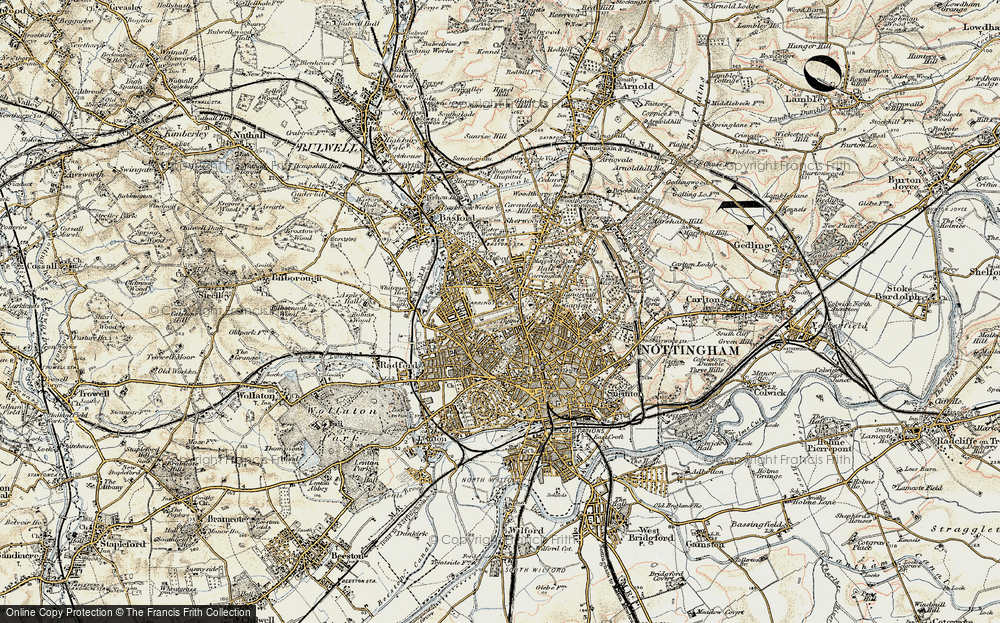 Map Of Nottingham Rnc794796 