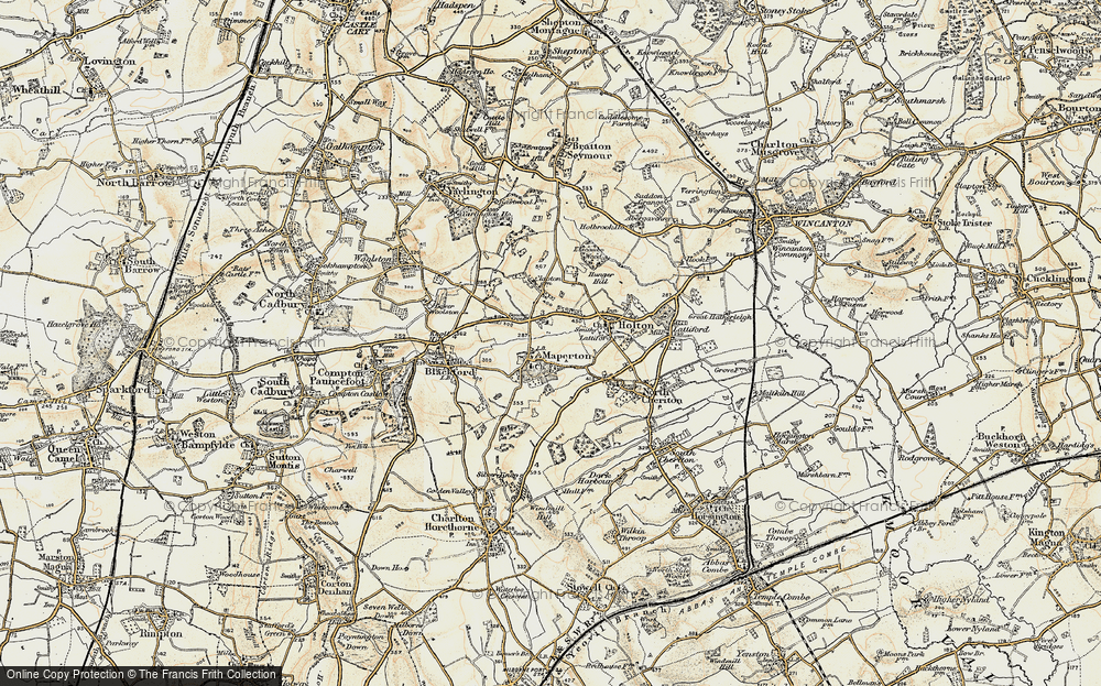 Old Map of Maperton, 1899 in 1899