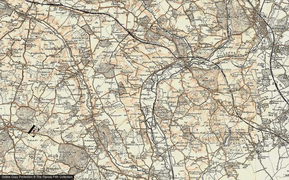 Old Map of Maple Cross, 1897-1898 in 1897-1898
