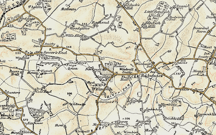 Old map of Maple End in 1898-1901