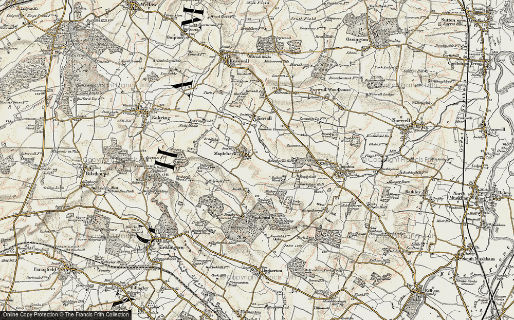 Old Map of Maplebeck, 1902-1903 in 1902-1903