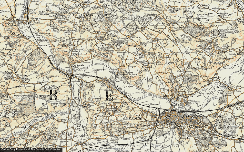 Old Map of Mapledurham, 1897-1900 in 1897-1900
