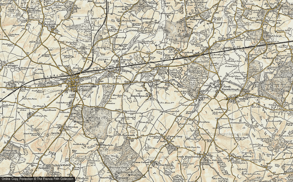 Old Map of Mapledurwell, 1897-1900 in 1897-1900