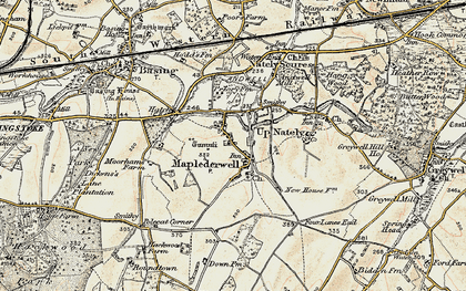 Old map of Mapledurwell in 1897-1900