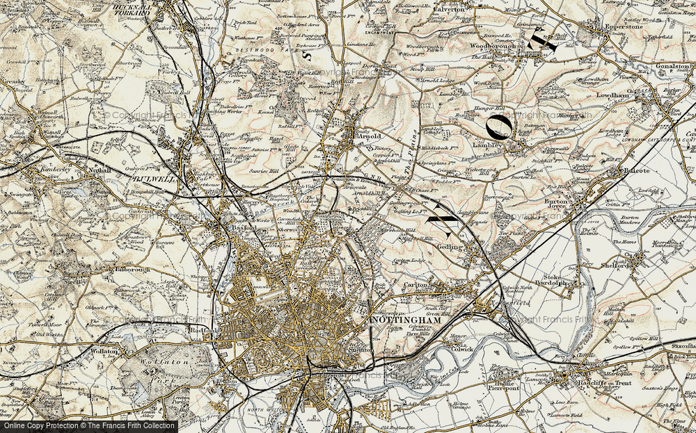 Old Map of Mapperley, 1902-1903 in 1902-1903