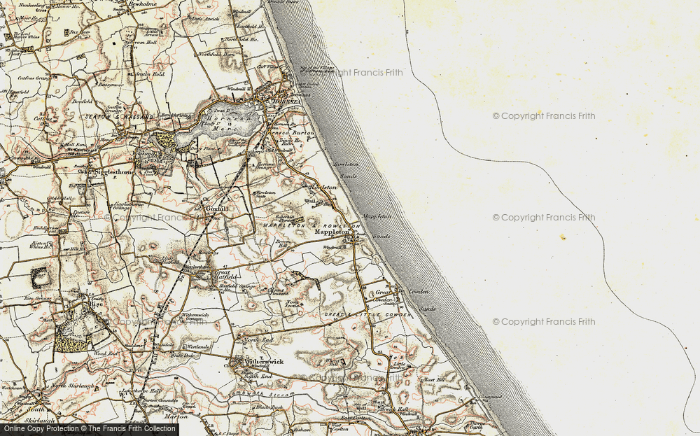 Old Map of Mappleton, 1903-1908 in 1903-1908