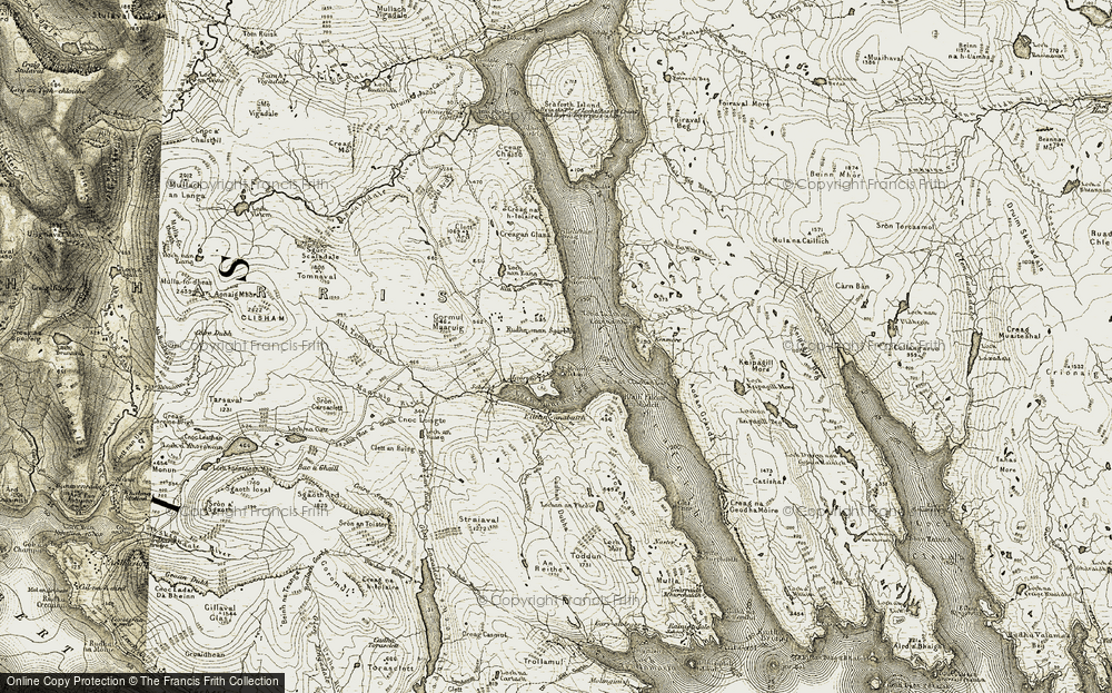 Old Map of Màraig, 1911 in 1911