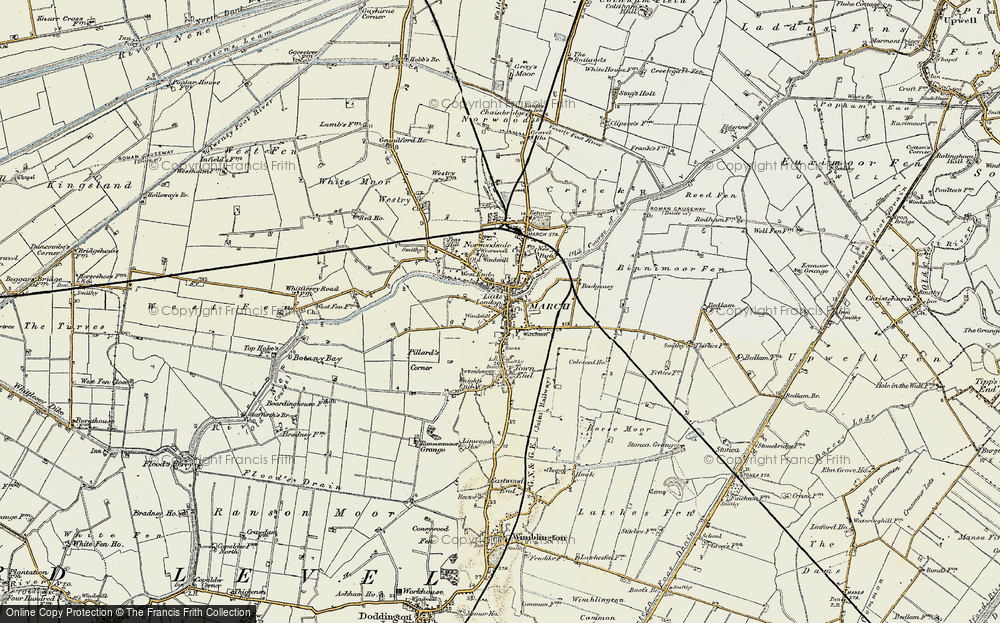 Old Map of March, 1901-1902 in 1901-1902