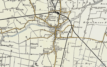 Old map of March in 1901-1902