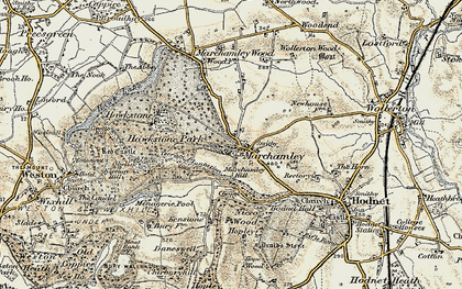 Old map of Marchamley in 1902